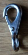 Stainless fixed eye snap clip