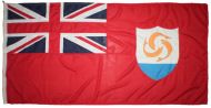 0.5yd 46x23cm Anguilla red ensign (woven MoD fabric printed)