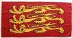 Royal Banner of England (Printed, MoD flag fabric)