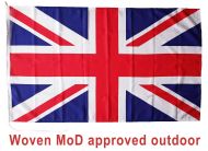 Union Jack dyed woven MoD fabric